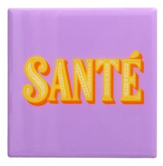 Gift Company Love tiles Untersetzer Motiv: Santé lila 
