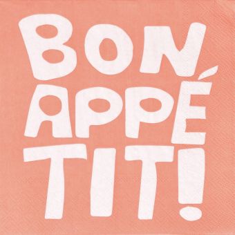 Räder Serviette 33x33cm Bon Appetit 