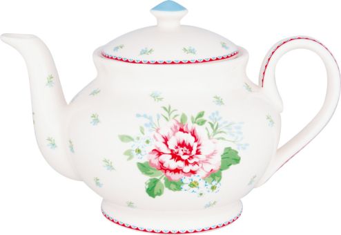Greengate Teekanne Alivia white 