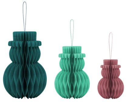 RememberBaumschmuck Schneemänner 3er-Set 