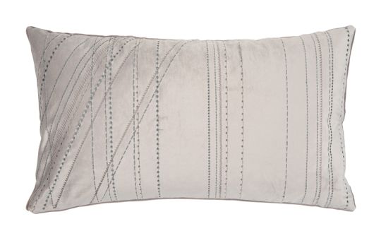 pad Kissenhülle 35x60 cm Linges light grey 100% Polyester 