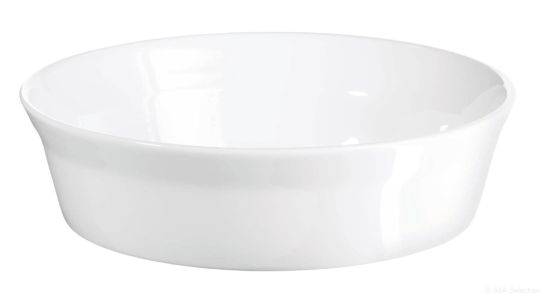 ASA Selection 250°C plus Poletto Gratin Form,rund Ø 20 cm H 5 cm weiss 0,7 L glänzend 