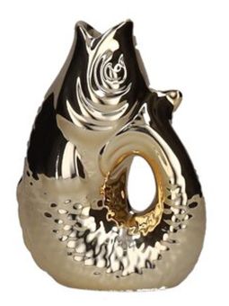 Gift Company Monsieur Carafon Fisch Vase XS gold 0,2 Liter 