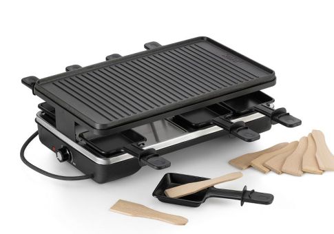 Kela Raclette/Grill Geneva Gusseisen schwarz 8 Pers. 40x24 x13 cm 