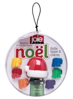 Joie msc Flaschenverschluss Noël + 6 Glasmarker 