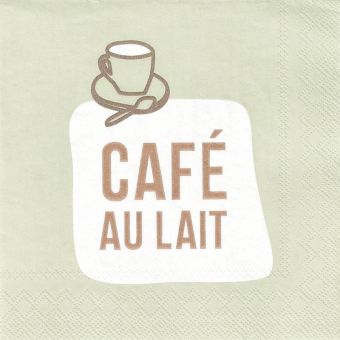 Räder Cocktailserviette 25x25cm Cafe au lait 