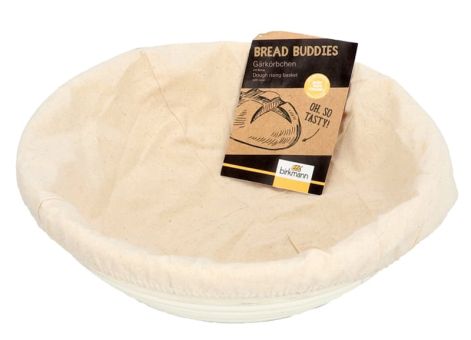 Birkmann Gärkörbchen rund Ø 25 cm mit Baumwoll-Bezug 