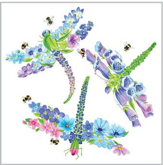 Paperproducts Design Servietten 25x25 cm Dragonfly Fleurettes 