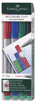 Faber-Castell Marker Multimark non-perm. F 4er Etui 