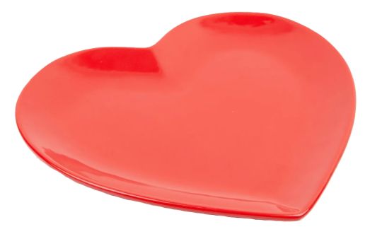 Doiy Keramikteller Herz Love Red 