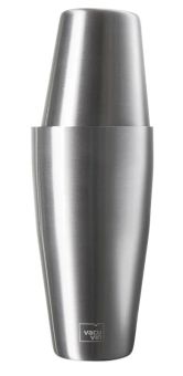 Vacu Vin Zweiteiliger Cocktail Shaker Tin-on-Tin 700/500 ml, Edelstahl 
