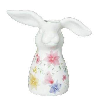 Hutschenreuther Frühlingsgrüße Blumenwiese Hasen-Vase 16 cm 
