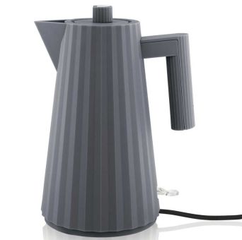 Alessi Plisse' Elektrischer Wasserkessel 1 L Grau 