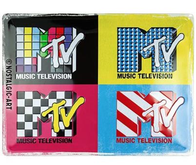 Nostalgic Art Blechschild 30x40 cm MTV - Logo Pop Art 