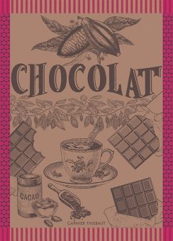 Garnier-Thiebaut Geschirrtuch Tasse De Chocolat Fuchsia 56x77 cm 100% gekämmte Baumwolle 