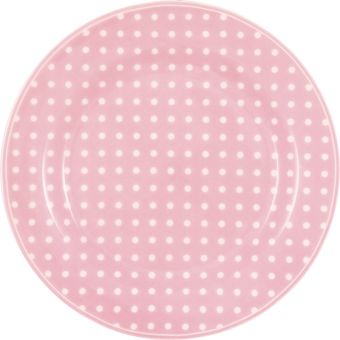 Greengate Teller 20,2 cm Dotty pale pink 