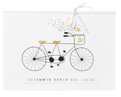 RäderPärchenkarte Zusammen durch das Leben 