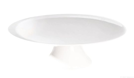 ASA Selection Grande Originale Tortenplatte auf Fuß Ø 22,5 cm H 6,8 cm weiss 