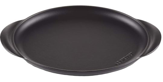 Le Creuset Grillplatte oval ohne Rillen 31 cm Schwarz 