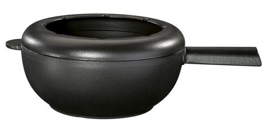 Spring Caquelon Saas-Fee Schwarz Matt 20 cm Fondue 