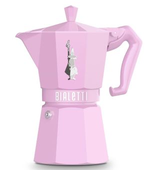 Bialetti Espressokocher Moka Exclusive 6 Tassen pink 