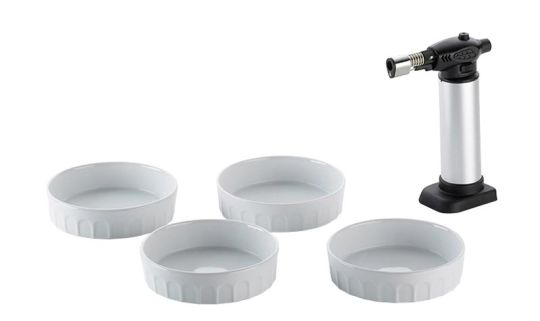 Kela Crème Brûlée-Set Manou Metall silber matt 5-tlg. 