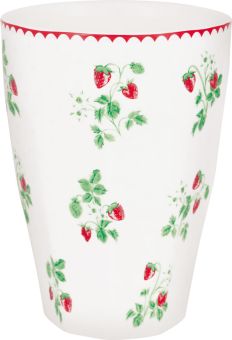 Greengate French latte Becher Berry white 