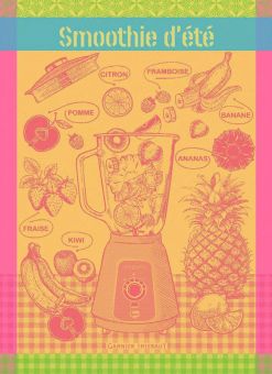 Garnier-Thiebaut Geschirrtuch Smoothie D'Ete Fruite 56x78 Cm 100% Gekämmte 