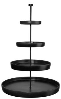 ASA Selection Etagere 4-stufig Black Iron Grande L 41 cm B 41 cm H 61 cm 