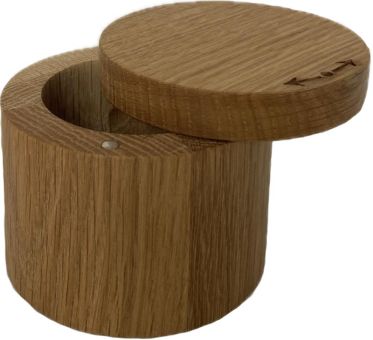 Hansi Salz-/ Pfeffertopf m. Magnet Eichenholz Ø 9 cm H: 7 cm innen Ø 6 cm 