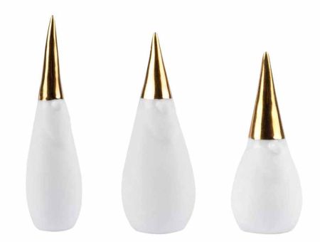 Räder Living Porzellangeschichten Figuren Set Santa Gold 3 Stk. 