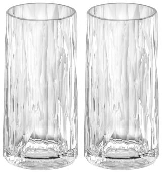 Koziol Superglas 300 ml Club No. 8 2er-Set crystal clear 