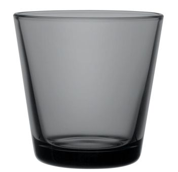 iittala Kartio Glas 21 cl dunkelgrau 