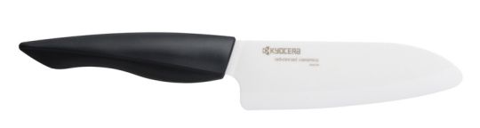 Kyocera Keramik-Santokumesser Klinge 14 cm Gen schwarz / weiß 