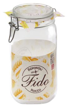 Einkochwelt Drahtbügelglas Fido quadratisch 1620 ml 