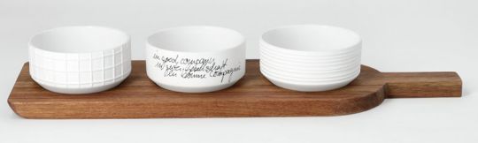 Räder Häppchenweise Servierbrett Schälchen 38x11,5x1,5cm 