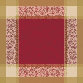 Garnier-Thiebaut Serviette Alexandria Rubis 54x54 Cm 100% Gekämmte Baumwolle 