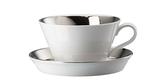 Arzberg Tric Silber Titanisiert Cafe Au Lait 2-tlg. 