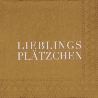 Räder Cocktailservietten 25x25 cm Lieblingsplätzchen (20 Stk.) 