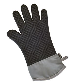 Lurch 5-Finger-Backhandschuh GRIP Silikon/Textil schwarz 
