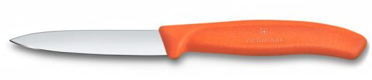 Victorinox Swiss Classic, Gemüsemesser, 8cm, Gerade, Mittelspitz, Orange 