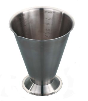 GSD Messbecher 750 ml Edelstahl matt mit Fuß 