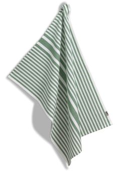 Kela Geschirrtuch Cora hellgrün/grün Streifen 70x50 cm 