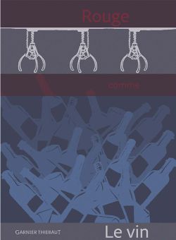 Garnier-Thiebaut Geschirrtuch Rouge Comme Le Vin Tricolore 50x70 Cm 100% Baumwolle 