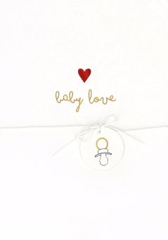 Räder Schleifchenkarte Baby love 