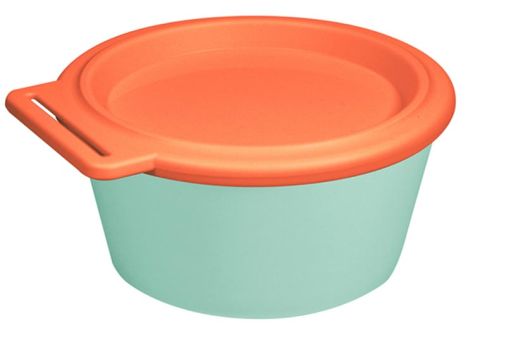 Koziol Schale 250ml mit Deckel Nora Box sweet green/strong coral 
