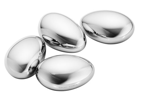 Georg Jensen Eiswürfel 4er Set Sky Edelstahl 