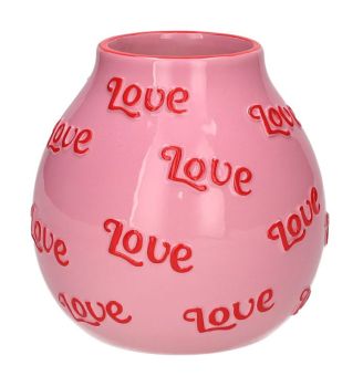 Gift Company Artisan Vase Love S rosa/rot 