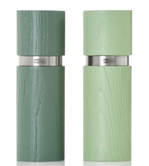 AdHoc Set Pfeffer- und Salzmühle Textura dark green&light green 