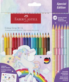 Faber-Castell Buntstift Colour Grip Einhorn 18+6 